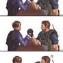 [Resident Evil 6] Arm Wrestling - Leon VS Chris