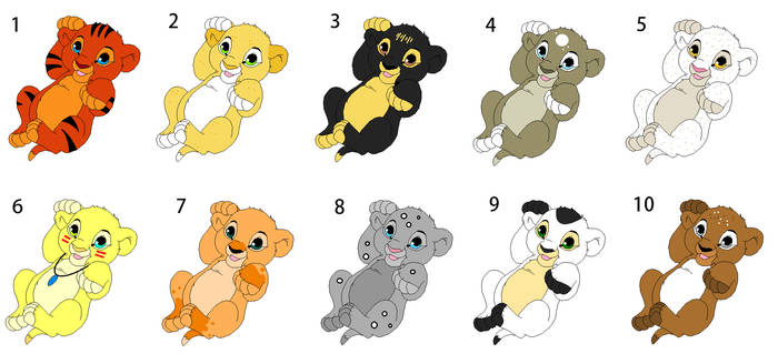 Lion Cub Adopts: open!