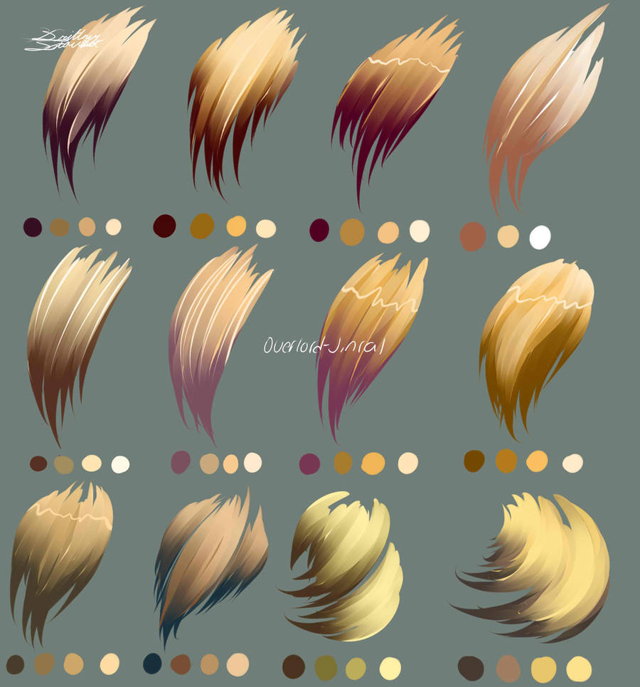 Blond Hair Colors by Overlord-Jinral