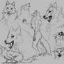 Werewolf doodles