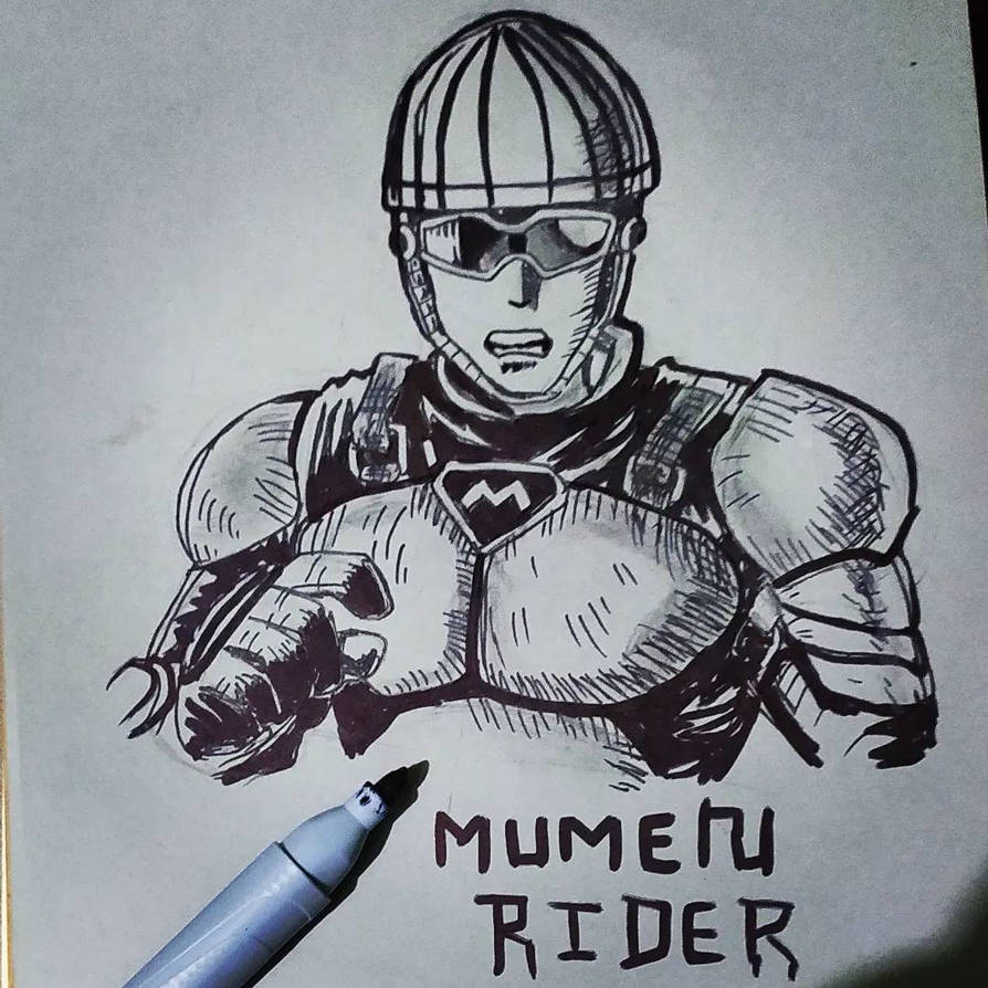 Mumen rider from one punch man . A true hero. by Harshsketch on DeviantArt