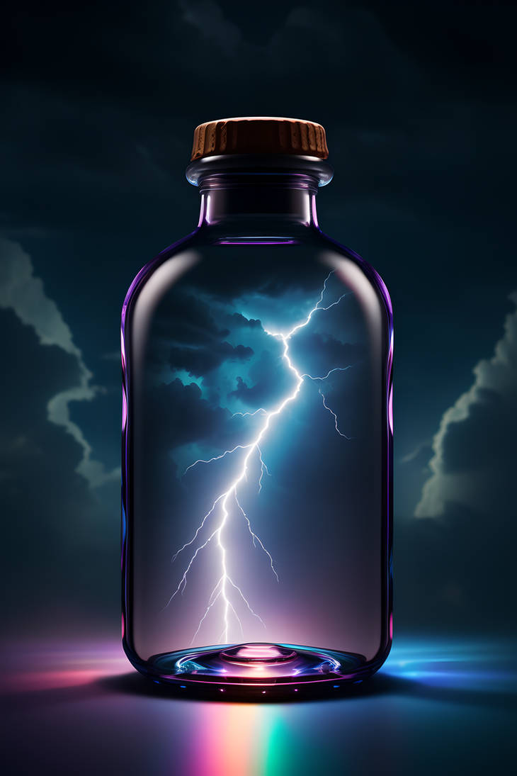 Lightning trapped in a bottle v2.1 by Arruzaki on DeviantArt
