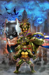 BatmanTMNT cover Wilkins