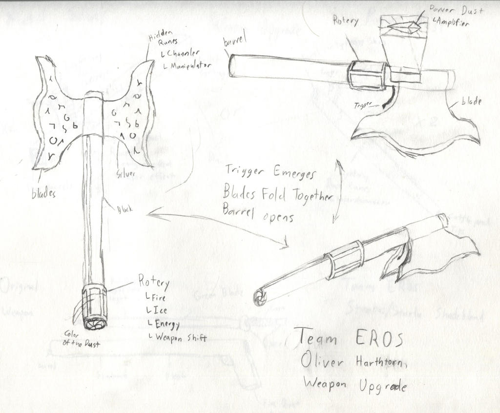 Oliver Harthtorn's Upgraded Weapon