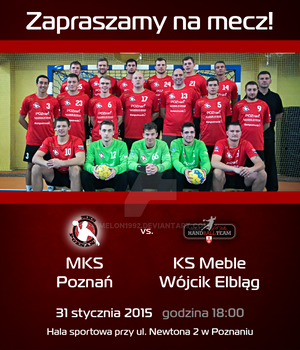 Promo material - invitation MKS Poznan match 4