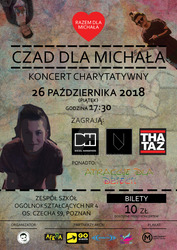 Czad dla Michala - charity concert poster 2018