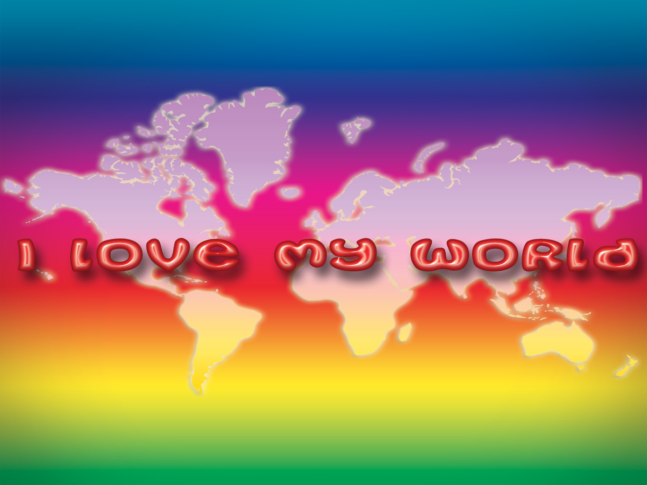 I love my world_rainbow_