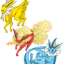 Eeveelutions 1,2,3