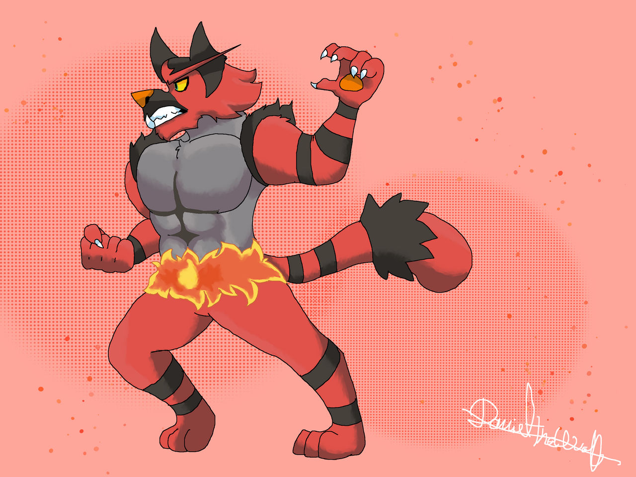 Incanroar Incineroar fanart by me by DanielTheWolf53 on DeviantArt