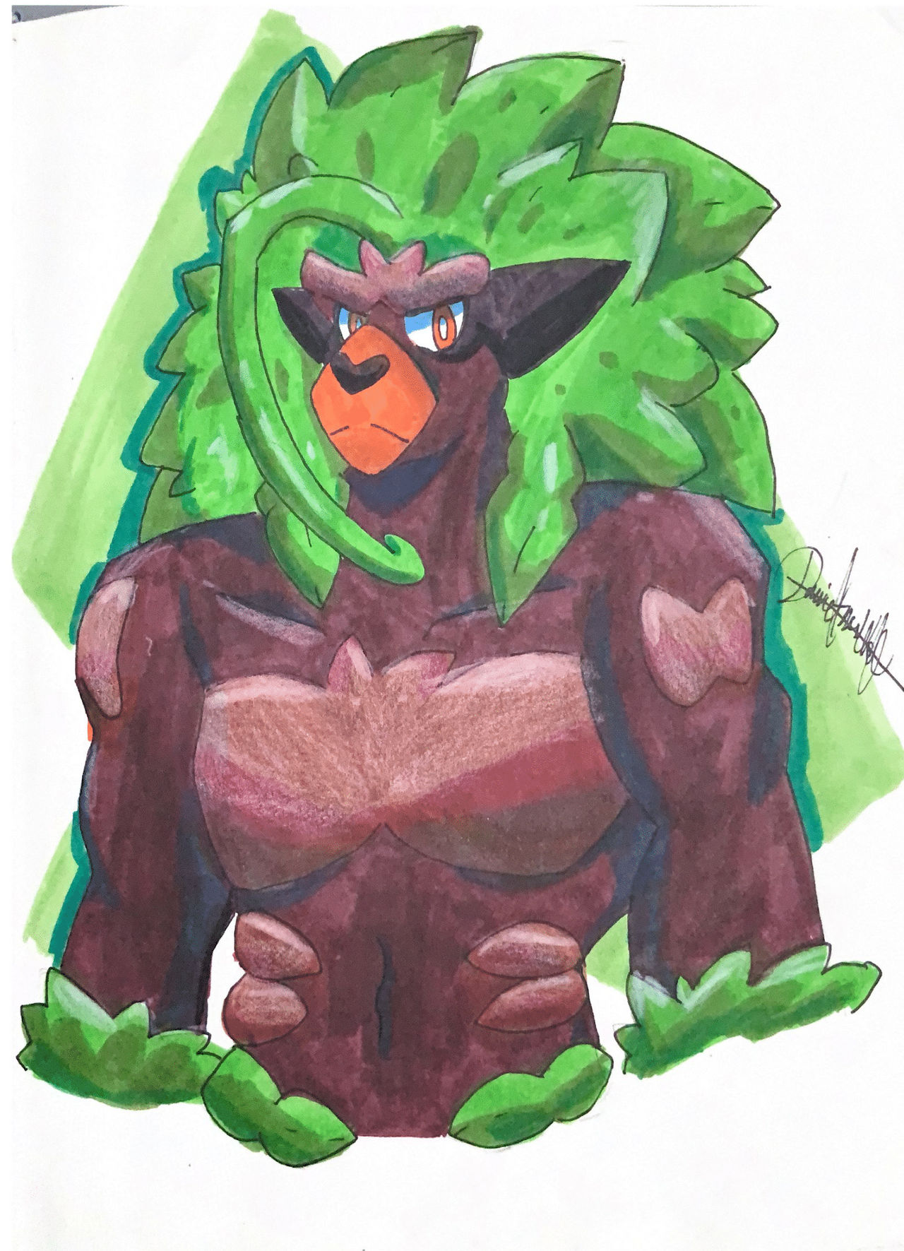 Pokemon Rillaboom Deviantart Drawing Pokemon on traditional art #10: Rillaboom by DanielTheWolf53 on ...