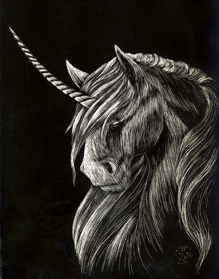 Unicorn Scratch Board -trade-