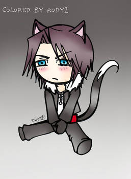 Chibi Neko Squall/Leon colored by Me