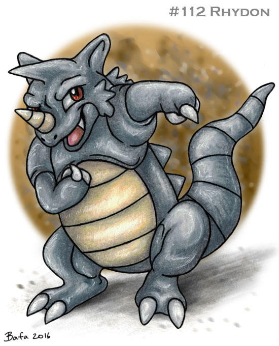Rhydon Rival #112 Rhydon by Bafa on DeviantArt