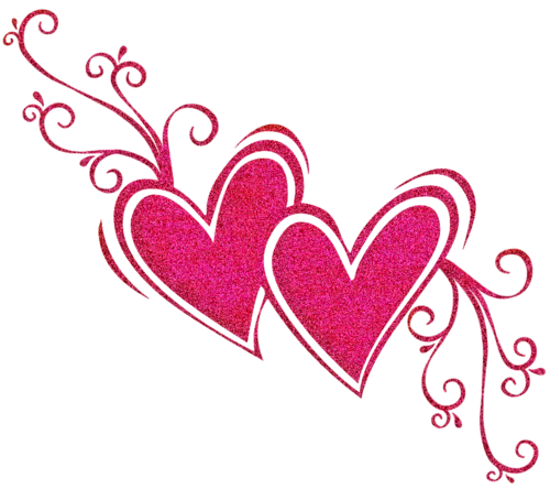 Pink Hearts PNG