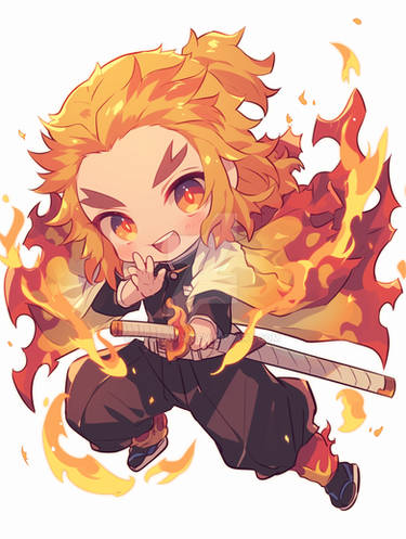 chibi rengoku kyojuro by yiksnapix on DeviantArt