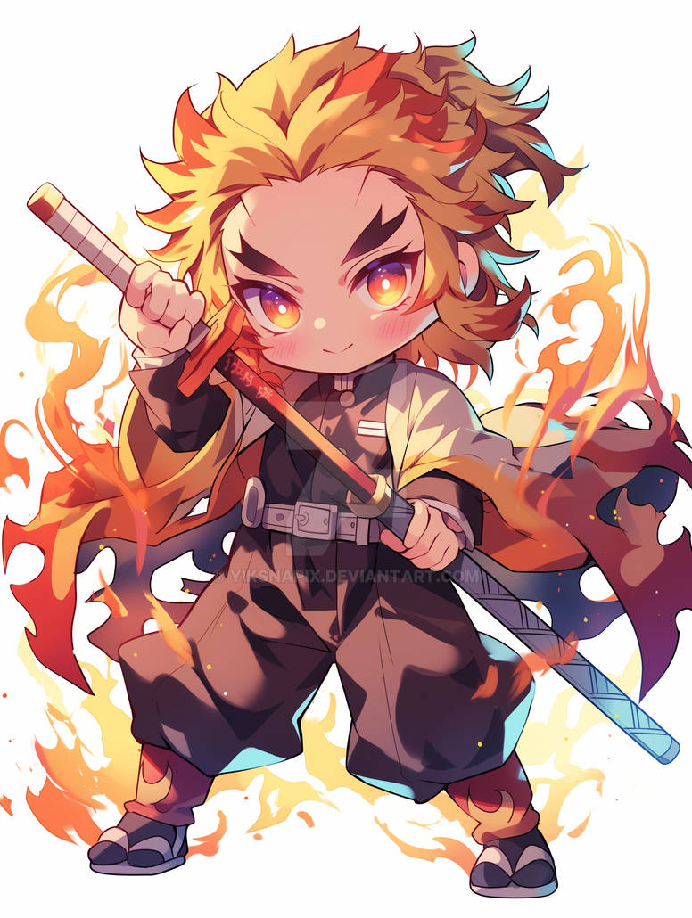 chibi rengoku kyojuro by yiksnapix on DeviantArt