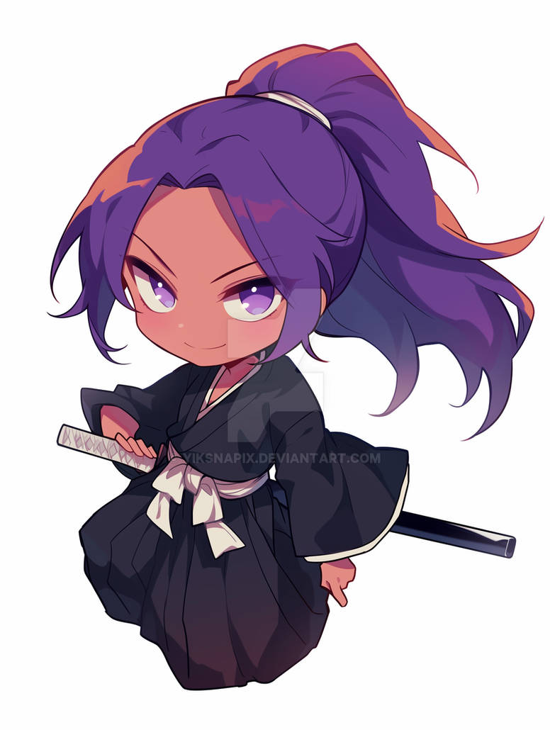 Chibi Yoruichi Shihouin by yiksnapix on DeviantArt