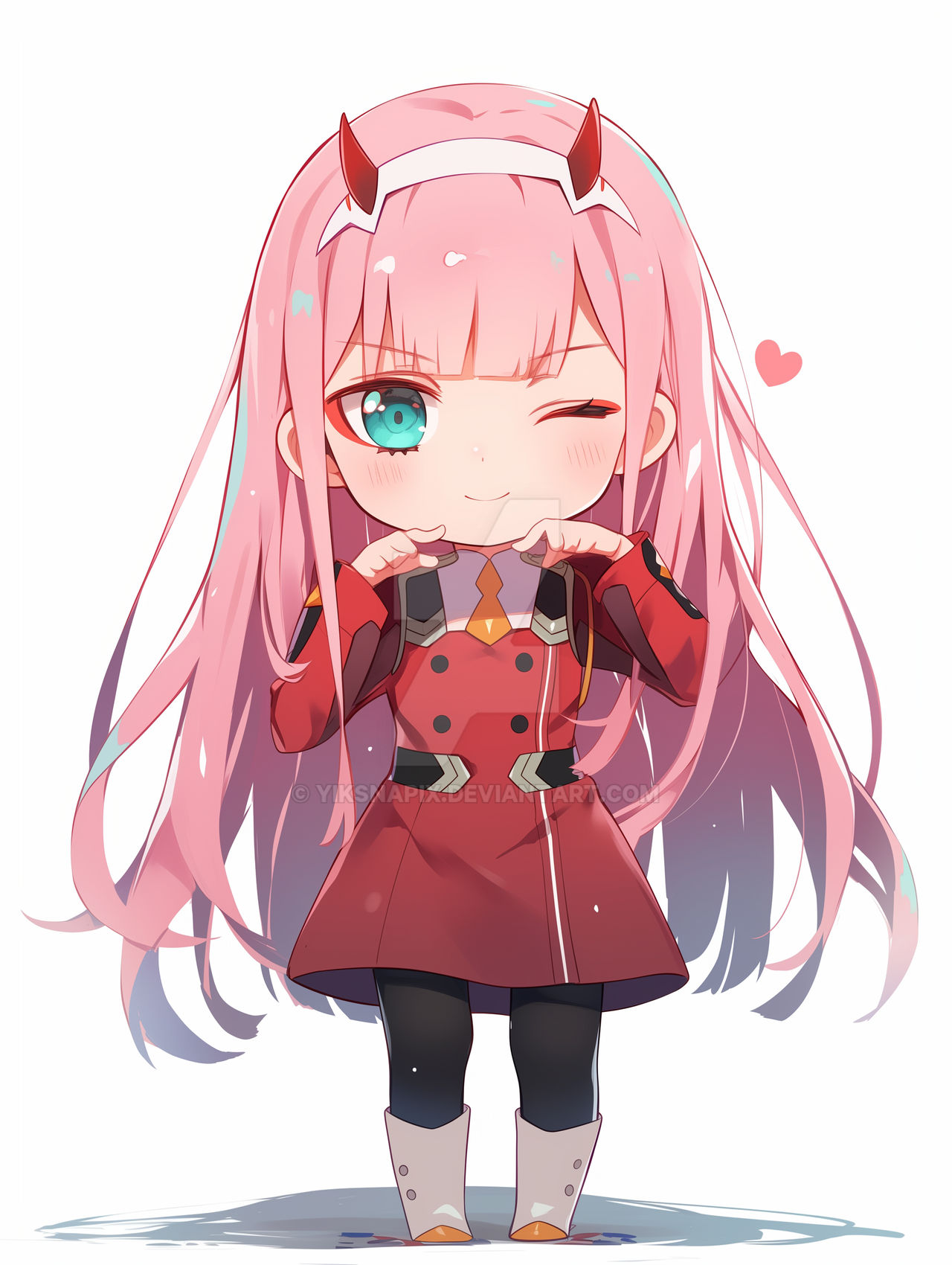Chibi Zero Chibi Zero Two by yiksnapix on DeviantArt