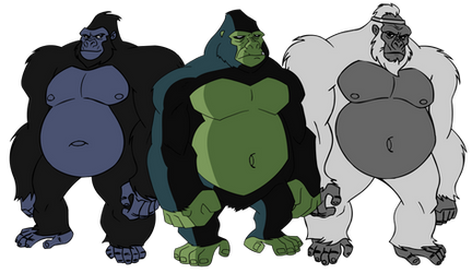 A bunch of DC Fatass Gorillas