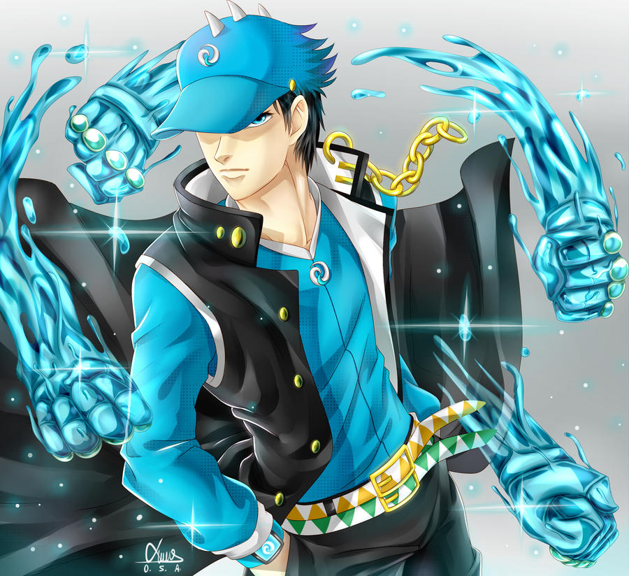 Boboiboy Water X Jotaro by cotay on DeviantArt Boboiboy Water X Jotaro by cotay on DeviantArt