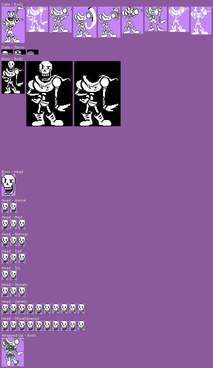 Out Code Papyrus Defalut Papyrus Sheet by REDBIRD030 on DeviantArt