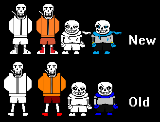 Pixilart - red and classic sans vs ------ and horror sans by SANSPAI