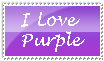 I love Purple STAMP