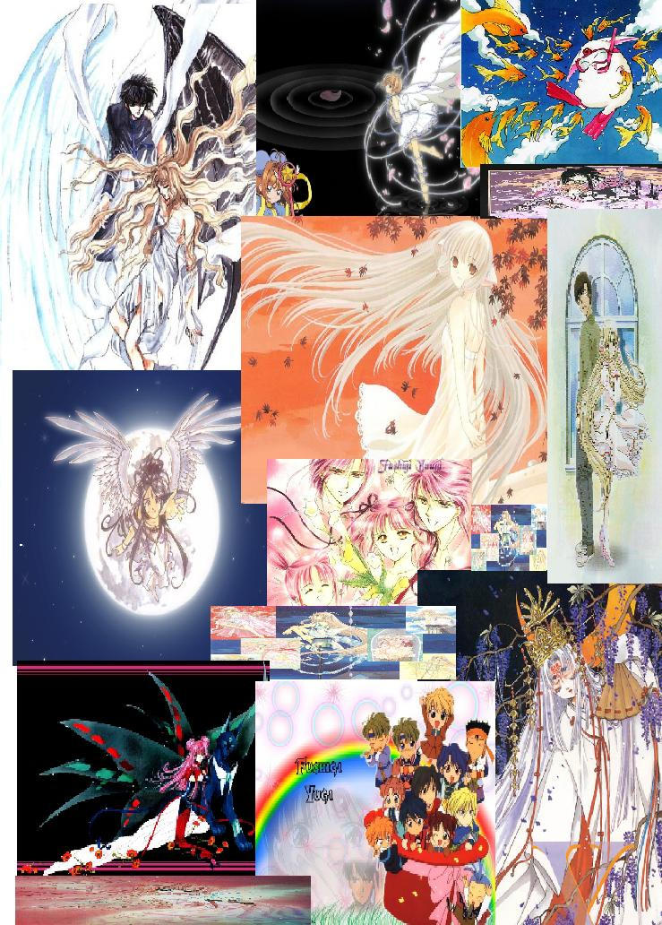 collage of anime