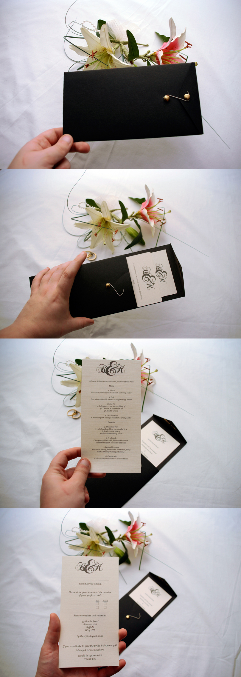 Day wedding invitation.