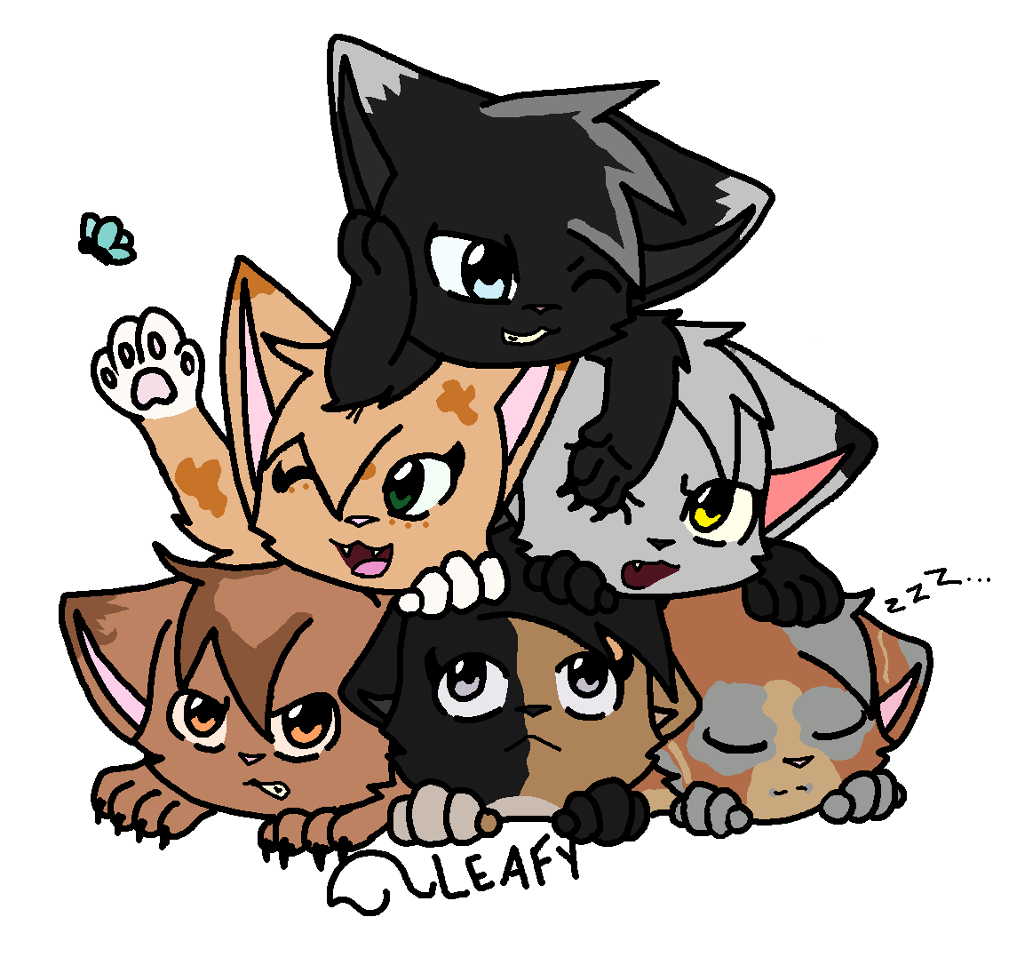 Re-Did Cat Pile by Oak-Storm