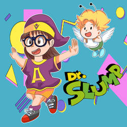 Arale Running in the 90s Dr. Slump