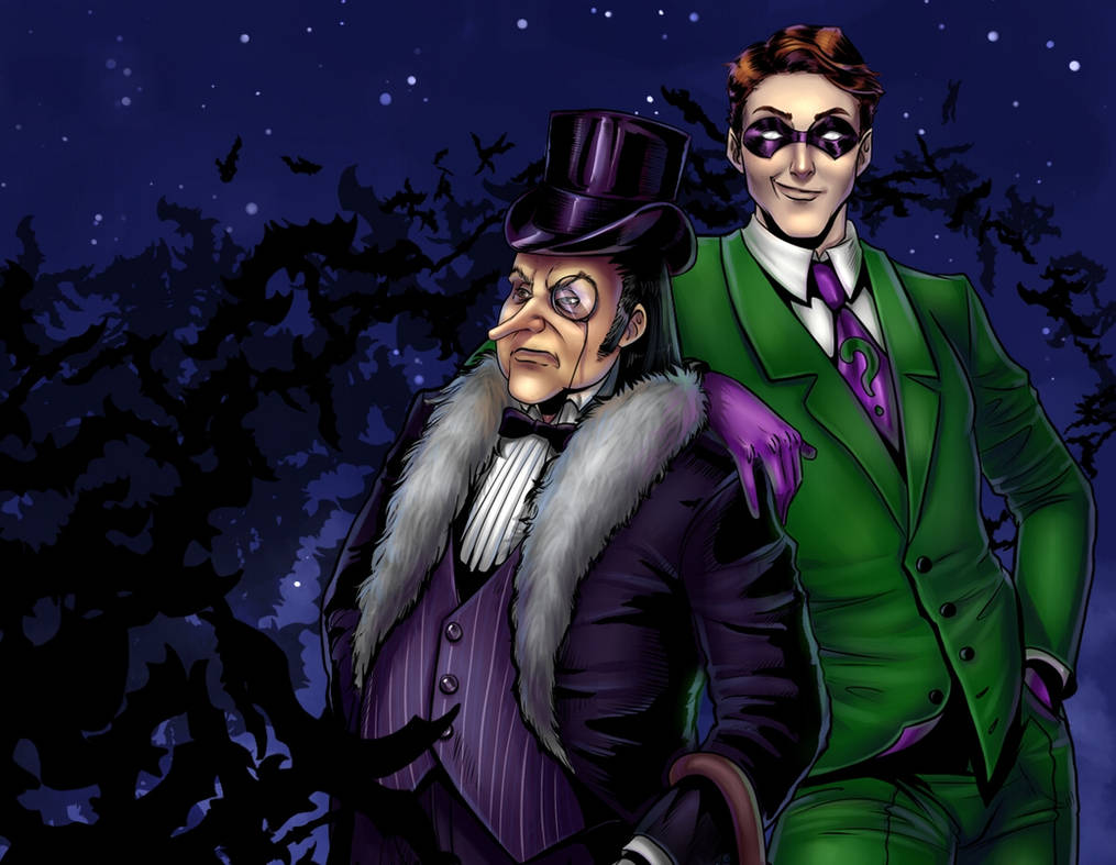 Riddler and Penguin by Salamandra88 on DeviantArt