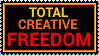 Total Creative Freedom stamp