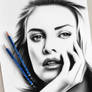 Charlize Theron Pencil Drawing