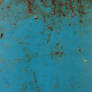 turquoise rusted tin