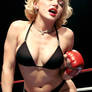 Marilyn Monroe as a MMA fighter