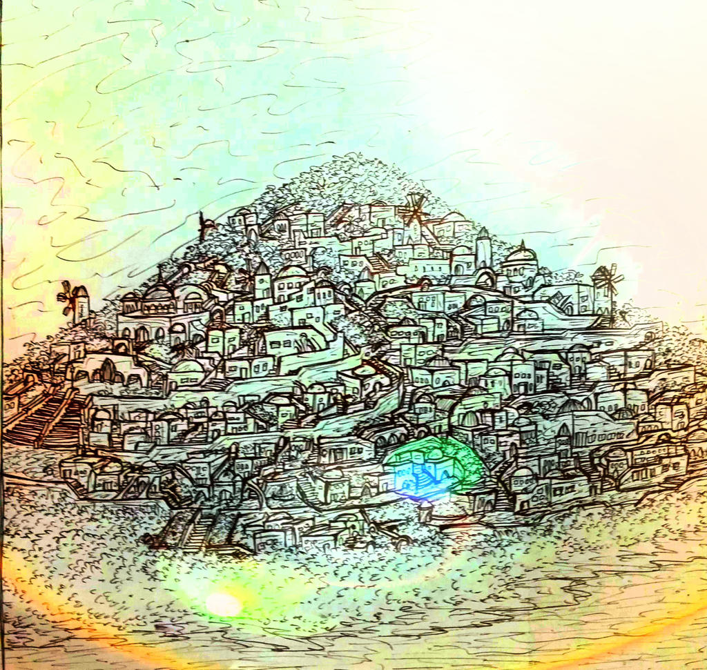 Santorini by Architect-Gillesania on DeviantArt