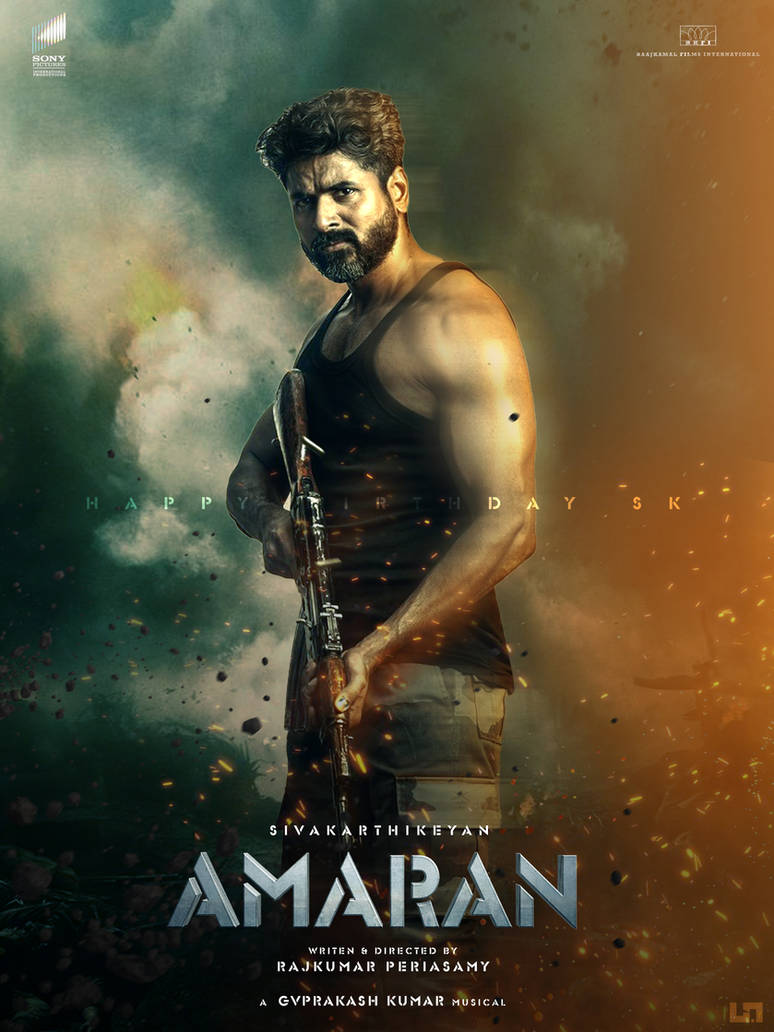 Amaran Poster Design | Sivakarthikeyan By PandianDesigns On DeviantArt