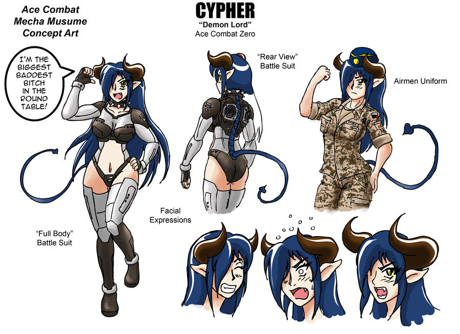 Cypher Mecha Musume Concept Art