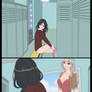 Changing in the locker room comic page 1