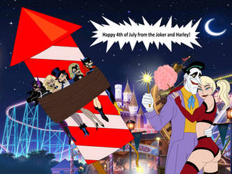 Happy 4th of July from the Joker and Harley!