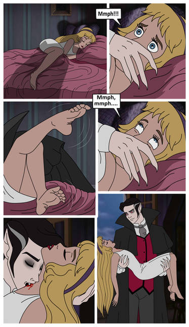 Girls and vampire comic page 2