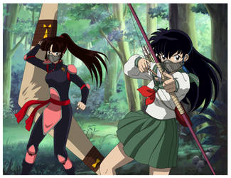 Kagome and Sango