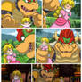 Princess Peach kidnapped by Bowser