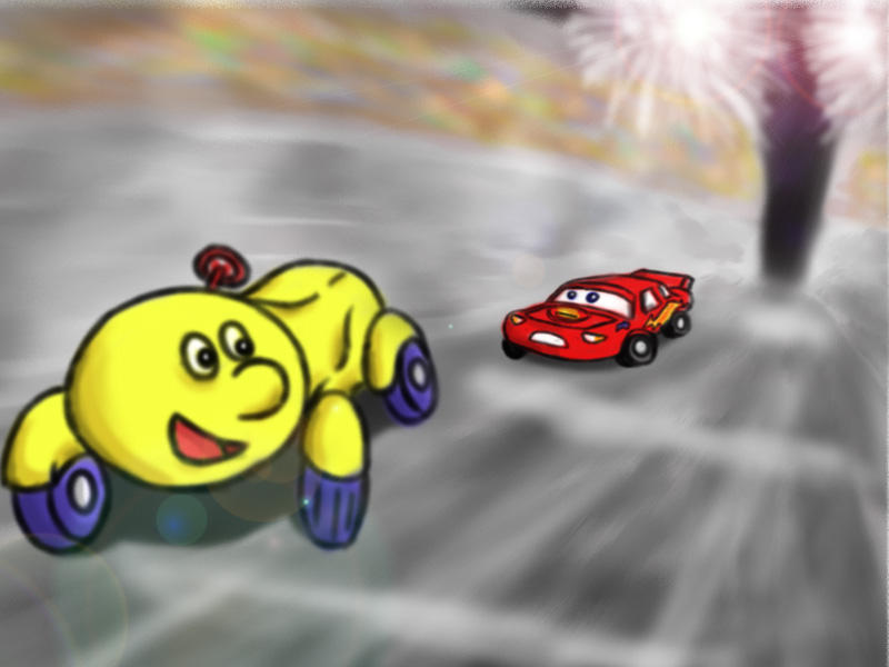 Bumpety Boo and Lightning McQueen by rtfs1 on DeviantArt