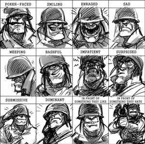 Soldier Expressions Meme