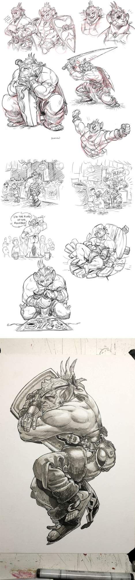 sketch commission - A few pages of Gugba