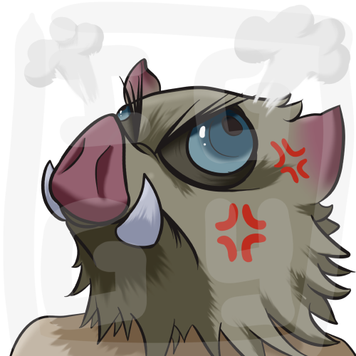 Inosuke Mad emote by Iggynoramus on DeviantArt