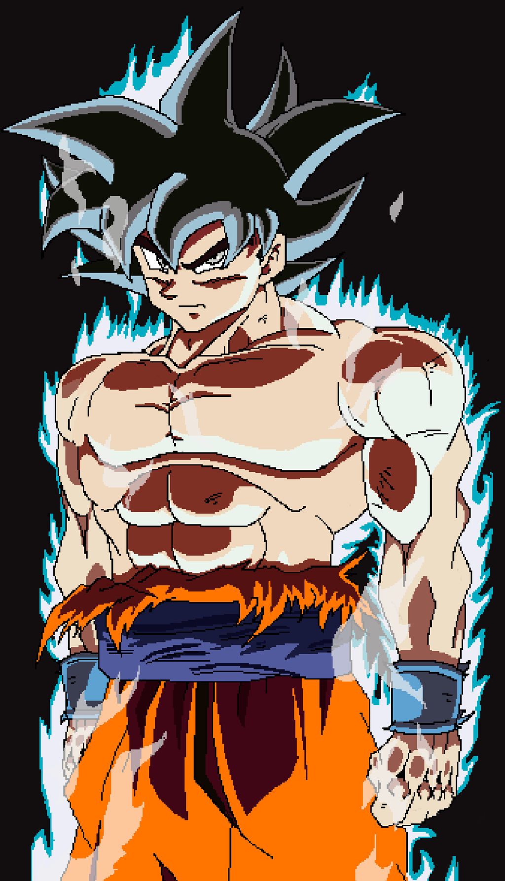 PEAK DRAGON BALL….. LMAO #ssj #goku #dragonball #pixelart #pixelartist  #fanart #db #dbz #dbs