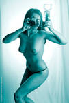 Model behind the camera by Carnisch
